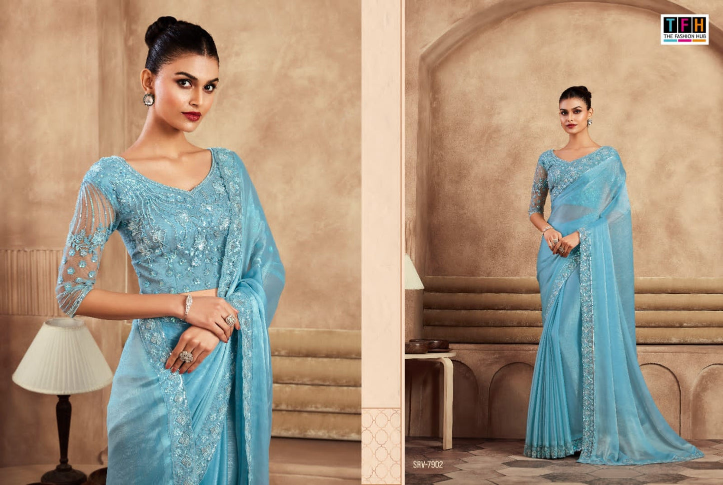 7902 Sarvaratna Tfh Sarees