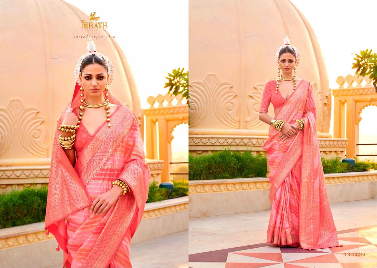 10243 Pratha Trirath Sarees