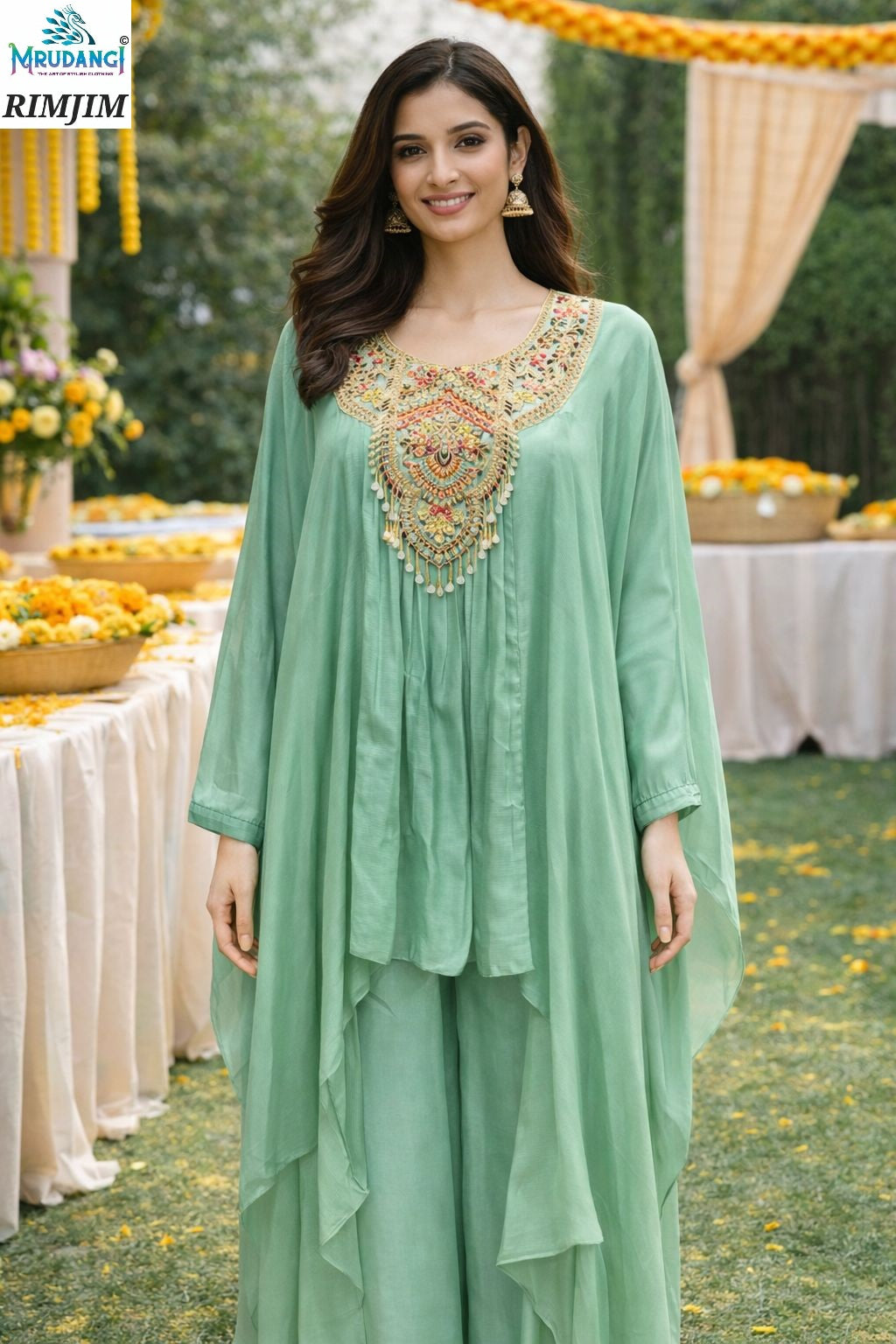 757 Rimjim Mrudangi Pure Viscose Kaftan Pant Set