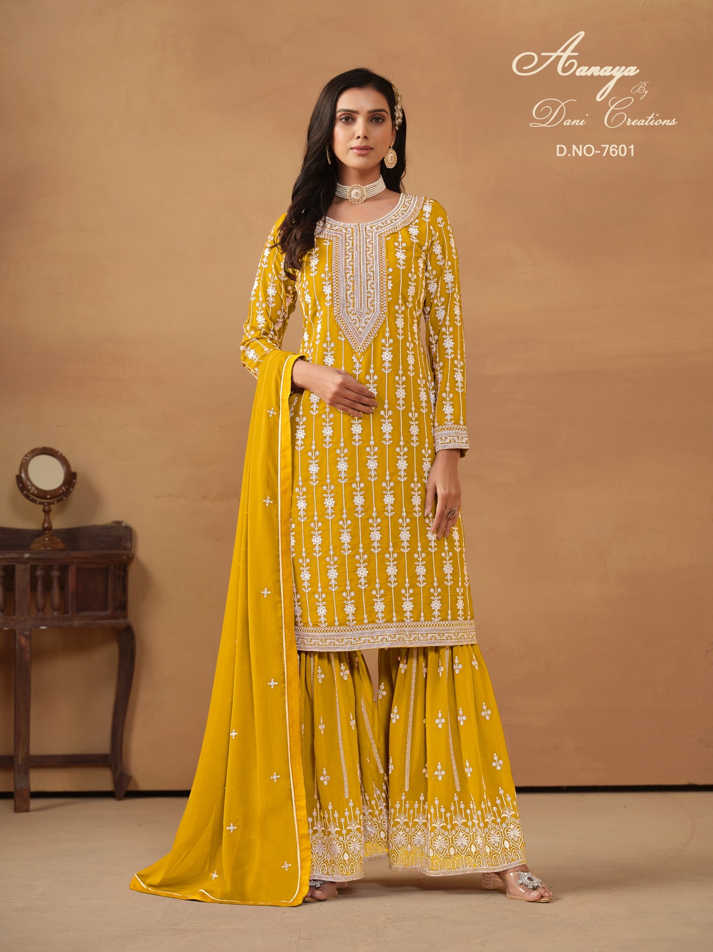 7601 Aanaya Vol 176 Dani Creation Sharara Pakistani Salwar Suits