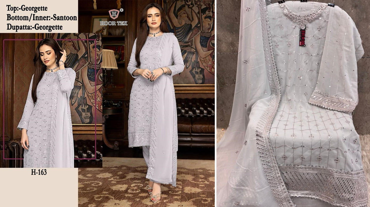 163 Hoor Tex Pakistani Salwar Suits