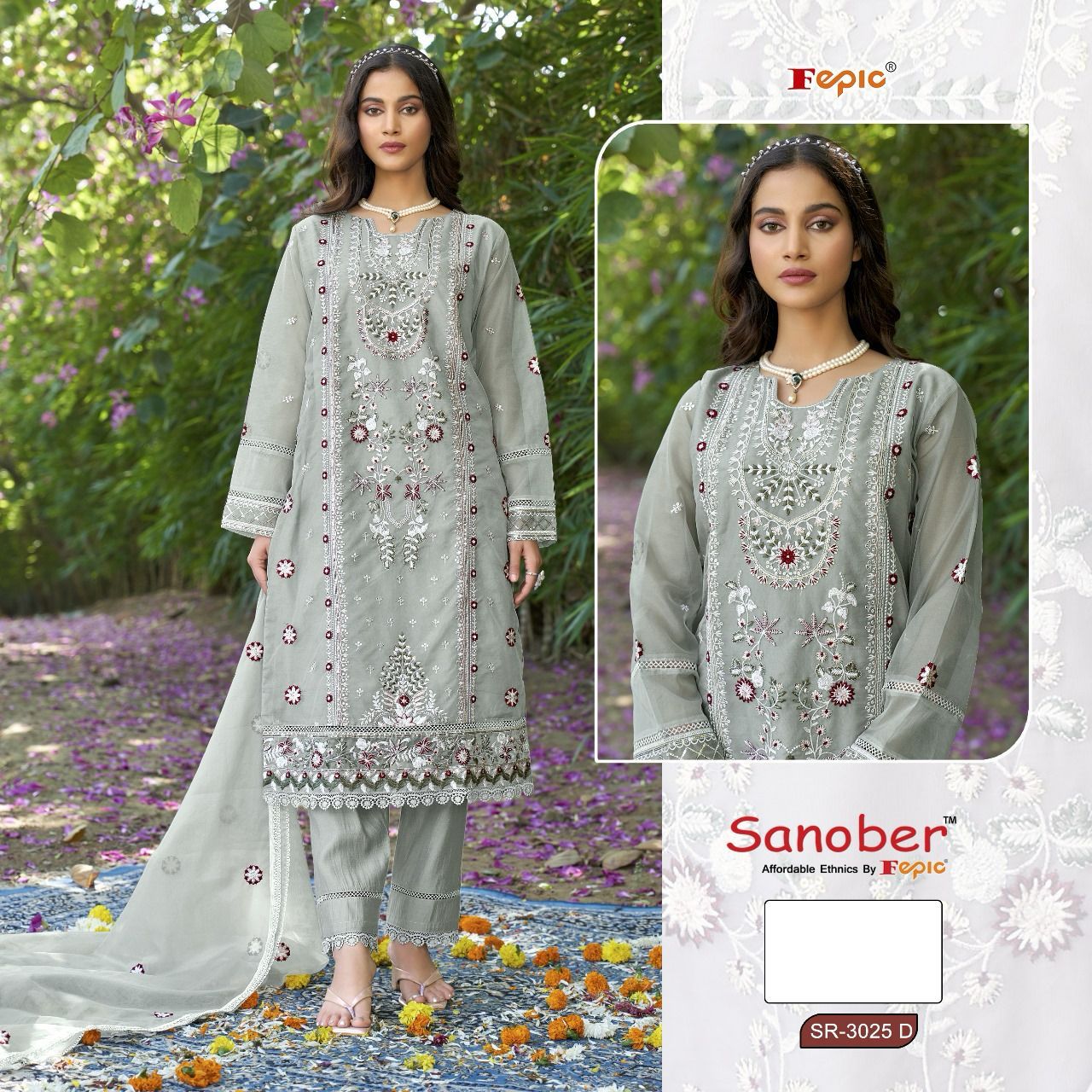 3025D Fepic Sanober Pakistani Readymade Suits