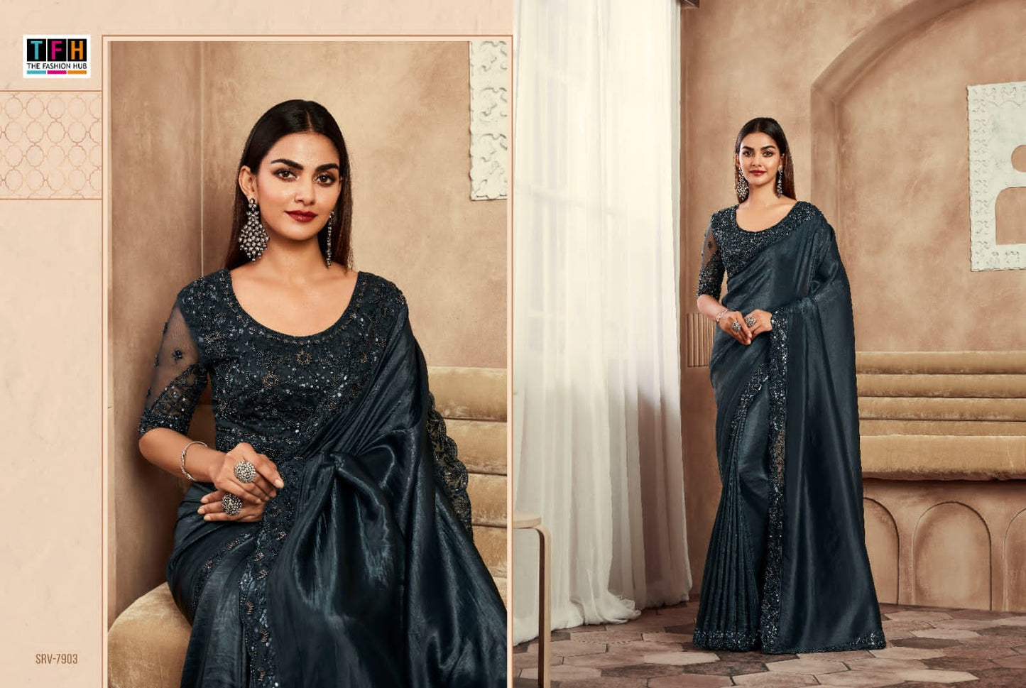 7903 Sarvaratna Tfh Sarees
