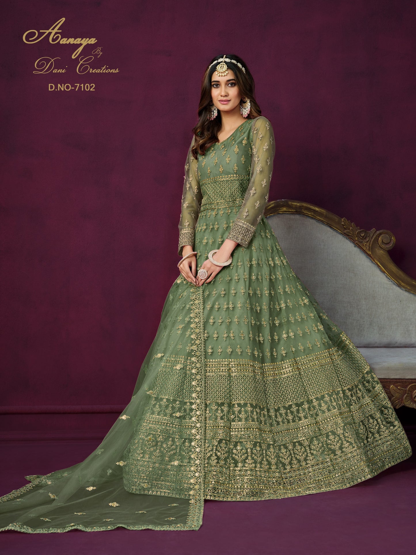 7102 Vol 171 Dani Creation Unstitched Suits
