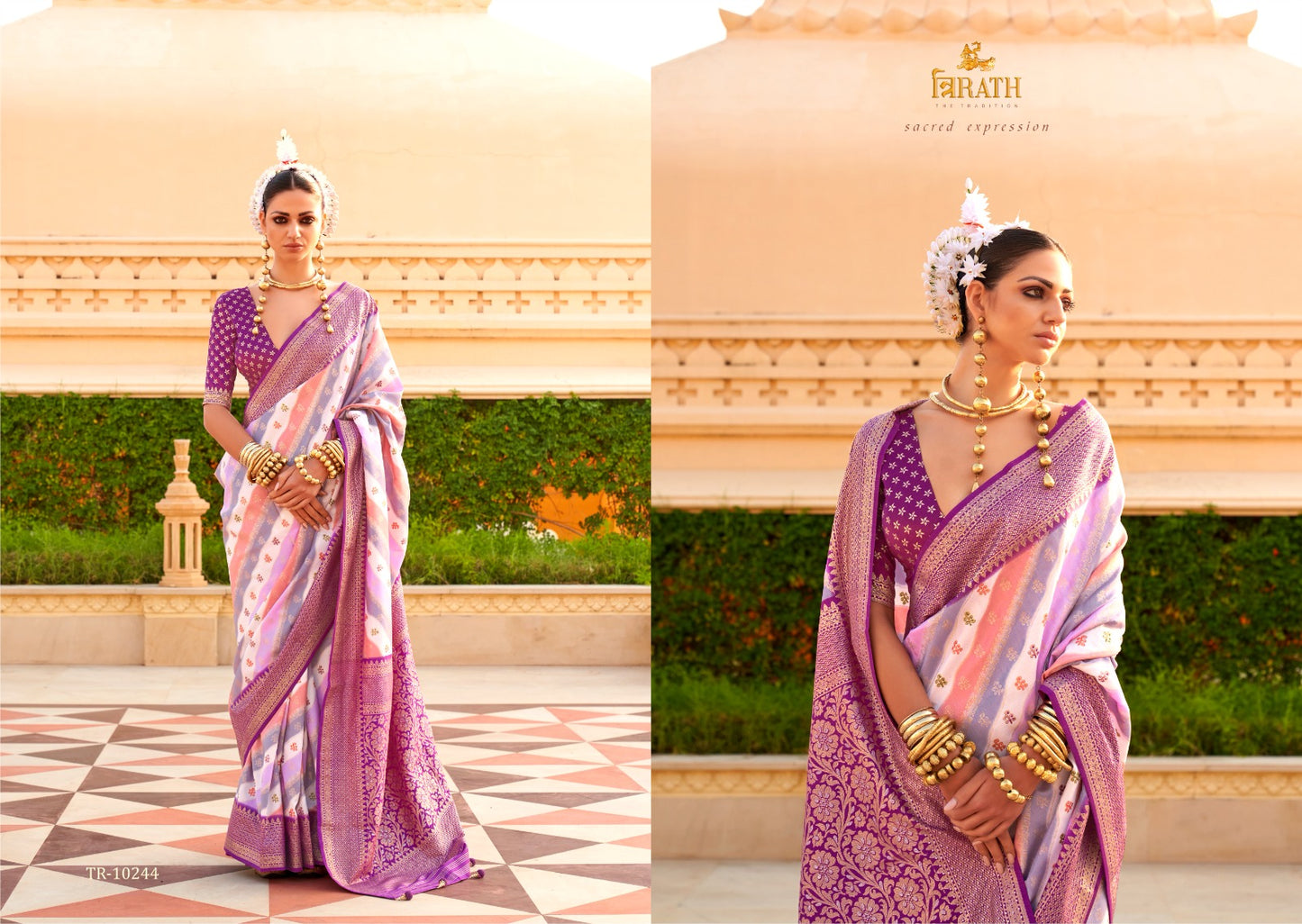 10244 Pratha Trirath Sarees