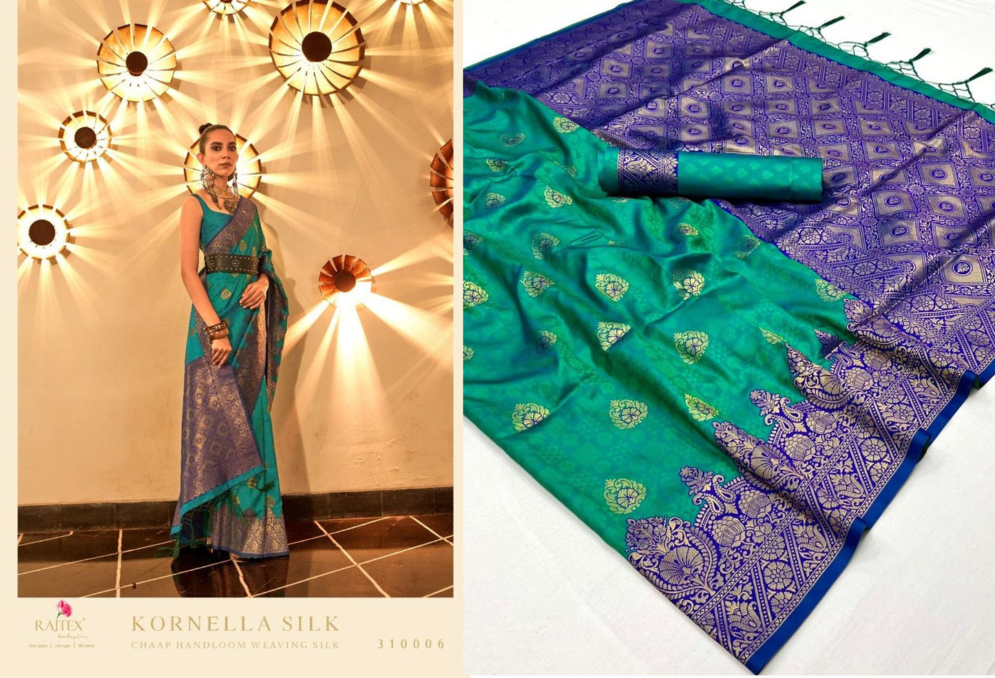 310006 Kornella Silk Rajtex Sarees