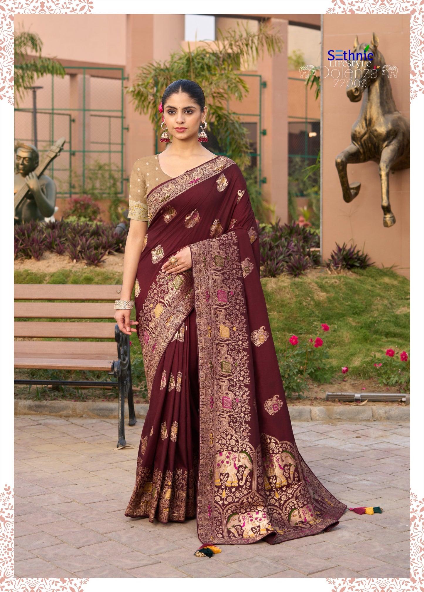 77009 Dolenza Vol 2 Sethnic Dola Silk Sarees