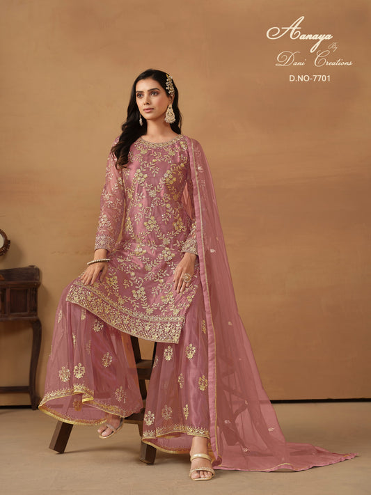 7701 Aanaya Vol 177 Dani Creation Net Unstitched Suits