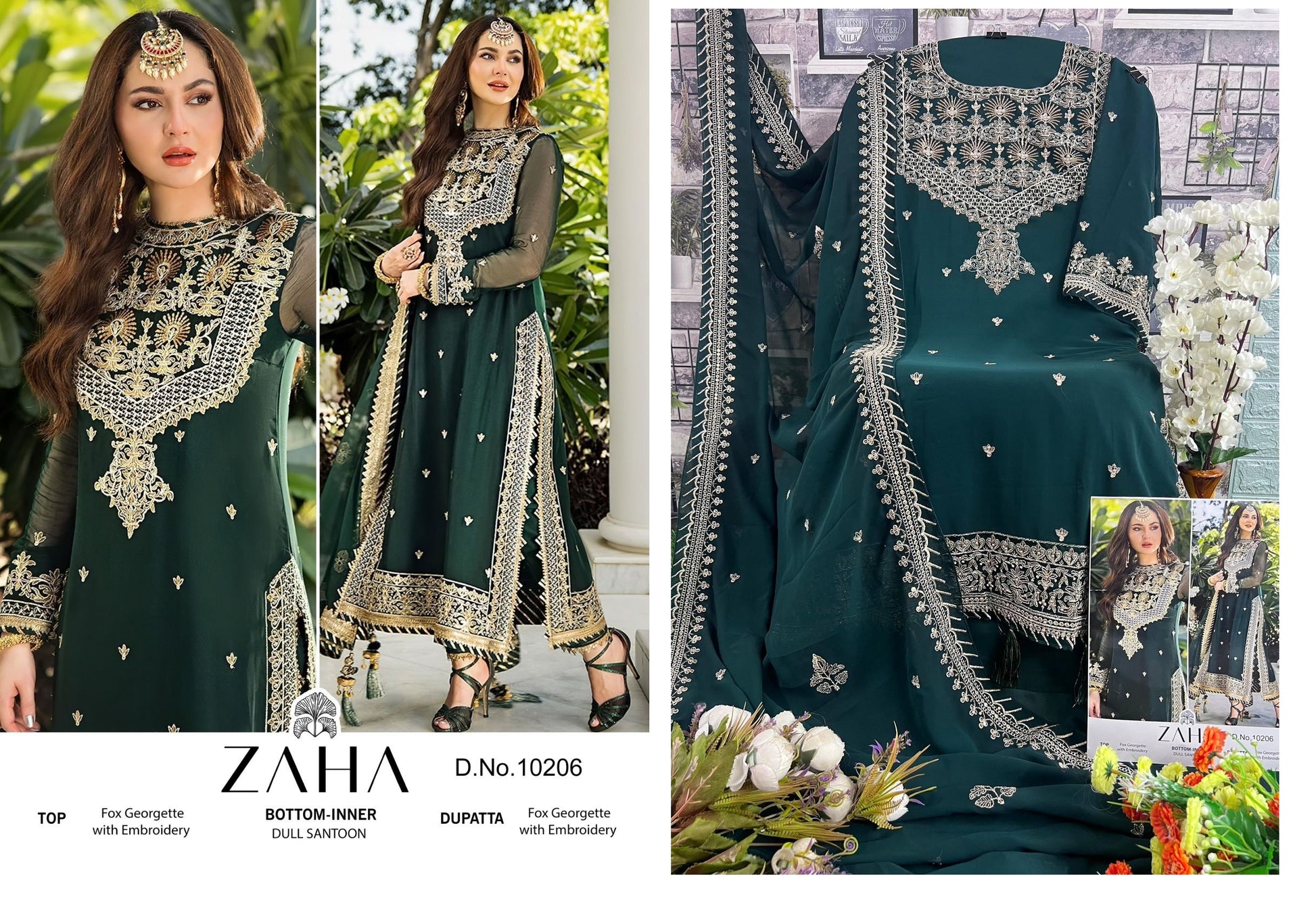 Z 10206 Zaha Pakistani Salwar Suits