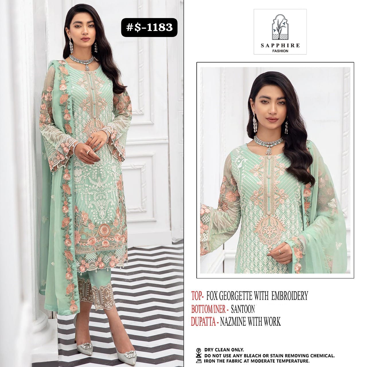 1183 Sapphire Pakistani Salwar Suits