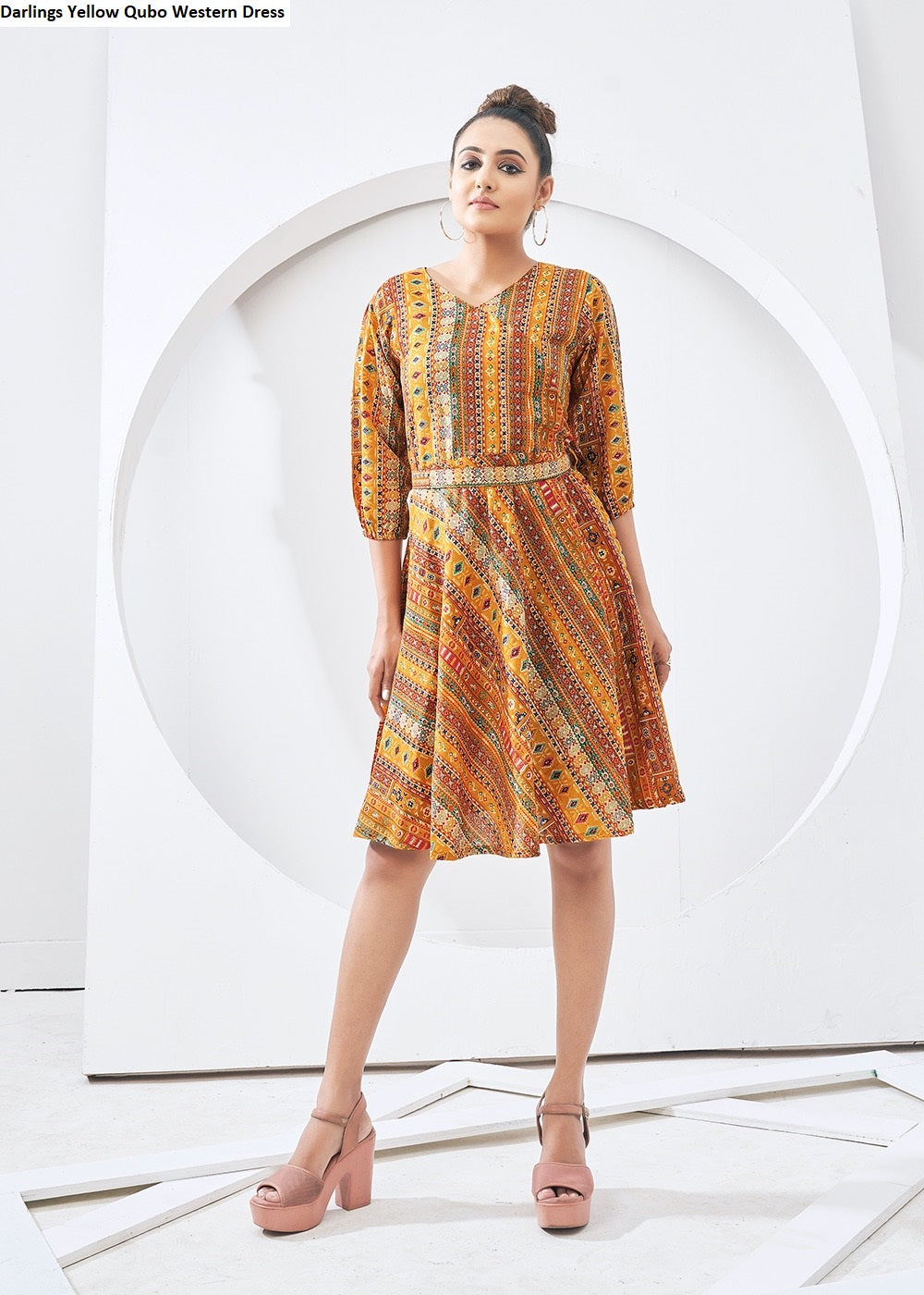 Darlings Yellow Qubo Western Dress