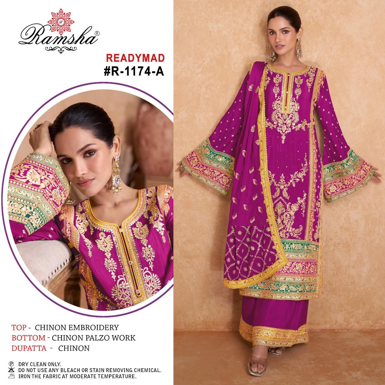 1174A Ramsha Pakistani Readymade Suits
