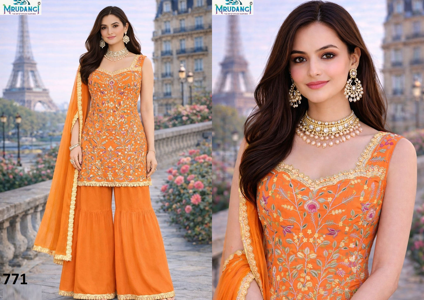 771 Aayna Mrudangi Georgette Readymade Suits