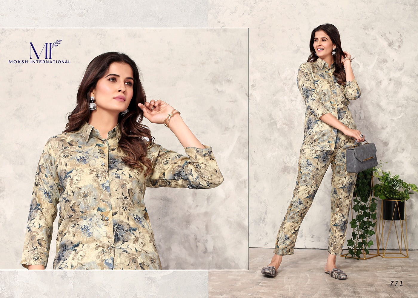 771 Co-Ord Set Vol 1 Moksh Rayon Co Ord Set