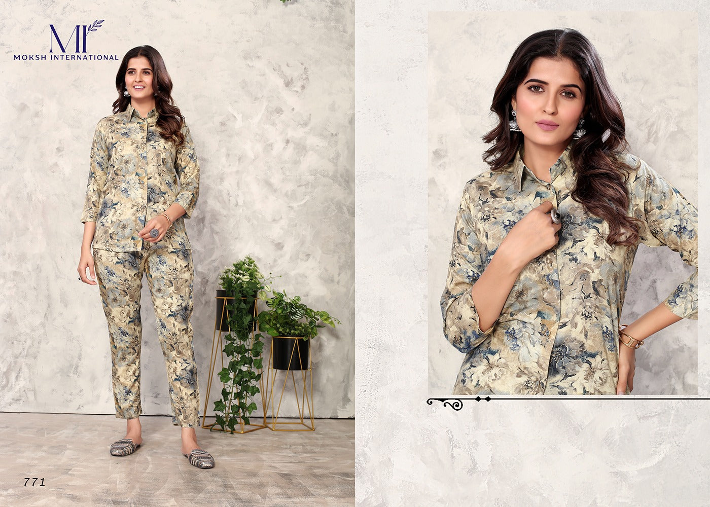 771 Co-Ord Set Vol 1 Moksh Rayon Co Ord Set