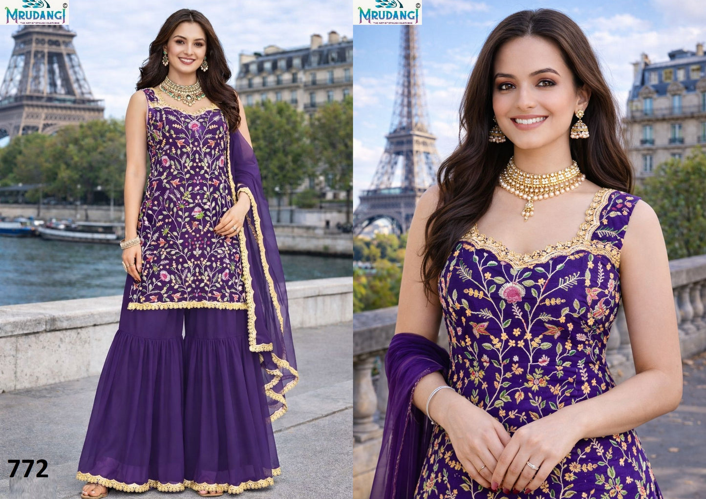 772 Aayna Mrudangi Georgette Readymade Suits