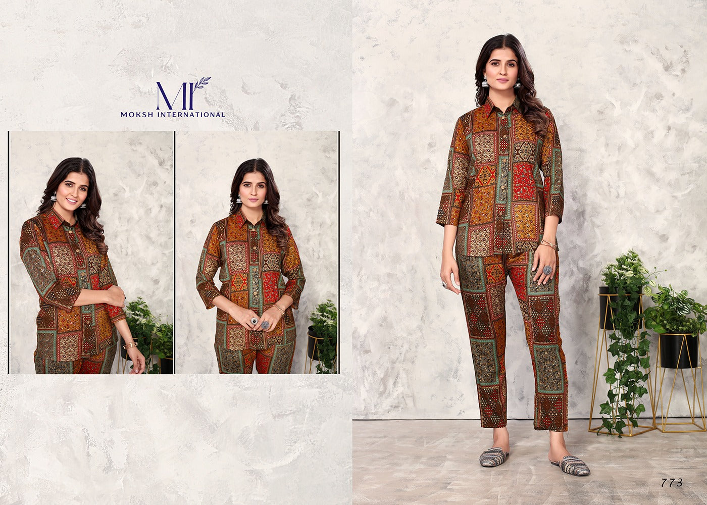773 Co-Ord Set Vol 1 Moksh Rayon Co Ord Set