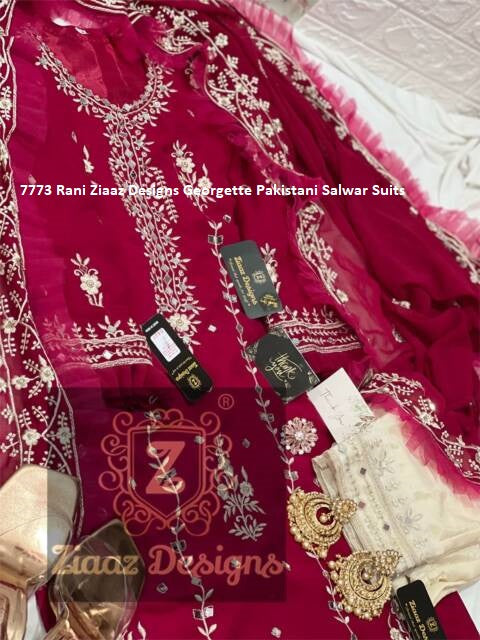 7773 Rani Ziaaz Designs Georgette Pakistani Salwar Suits