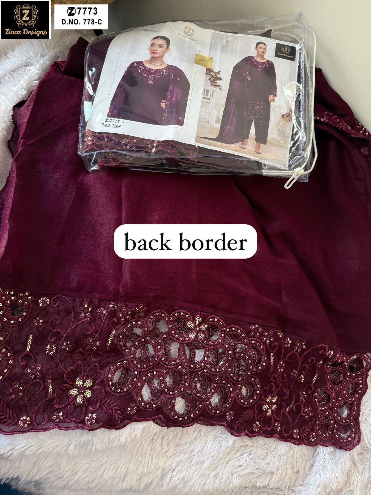 778C Ziaaz Designs Cutwork Pakistani Salwar Suits