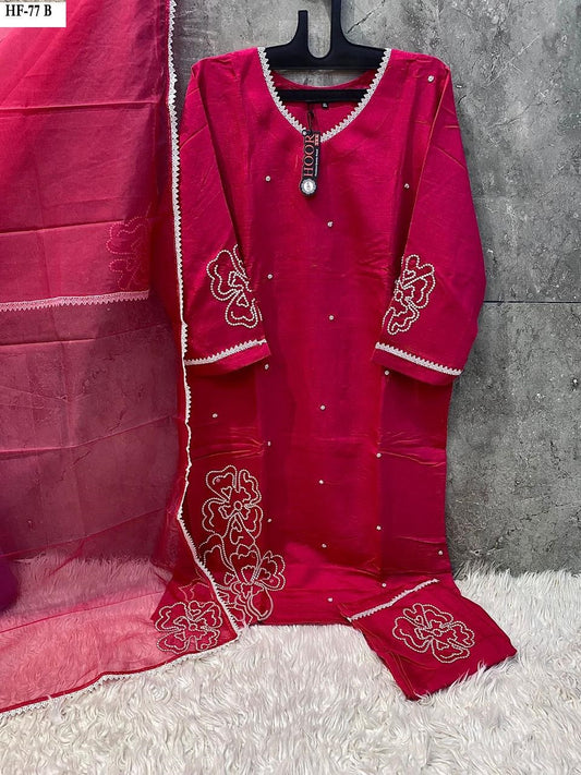 77B Hoor Tex Viscose Pakistani Readymade Suits