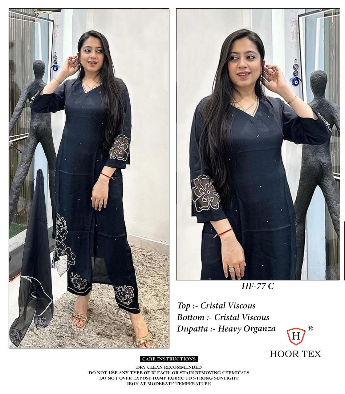 77C Hoor Tex Viscose Pakistani Readymade Suits