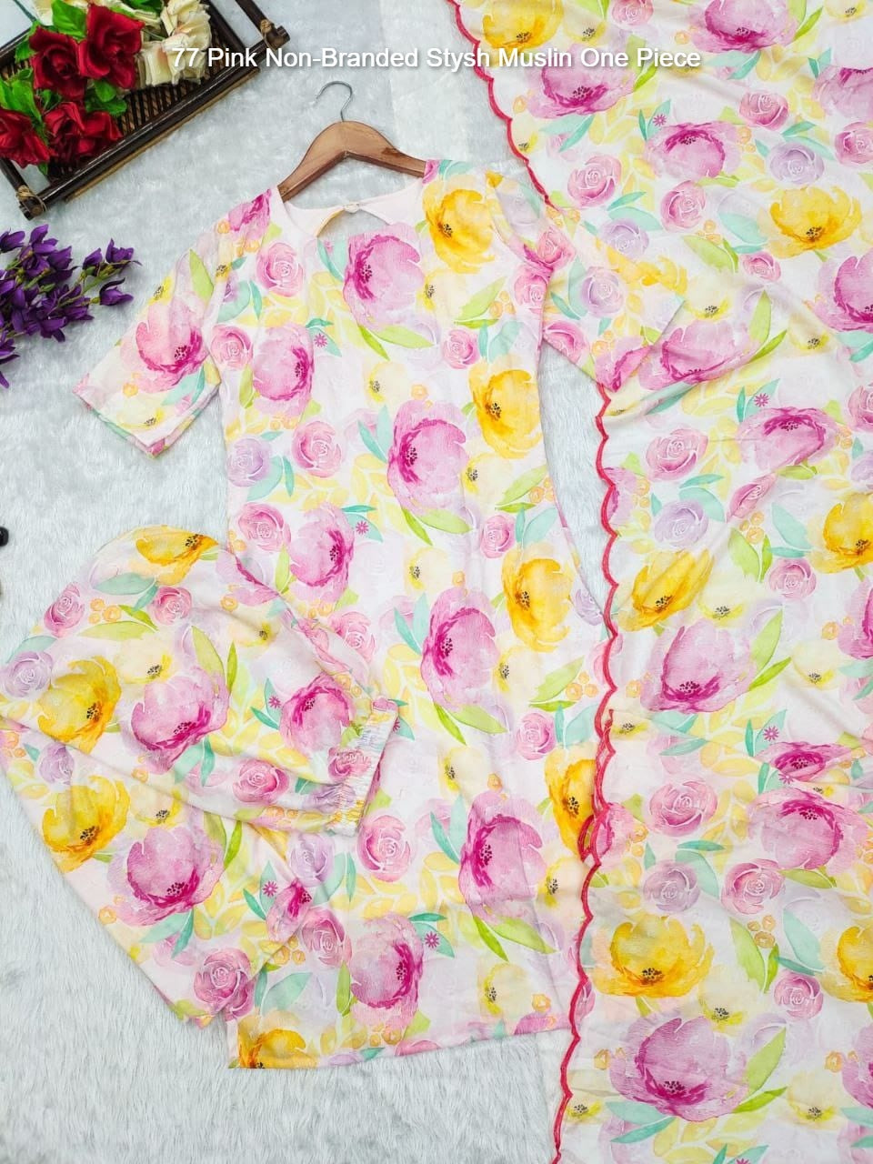 77 Pink Non-Branded Stysh Muslin One Piece