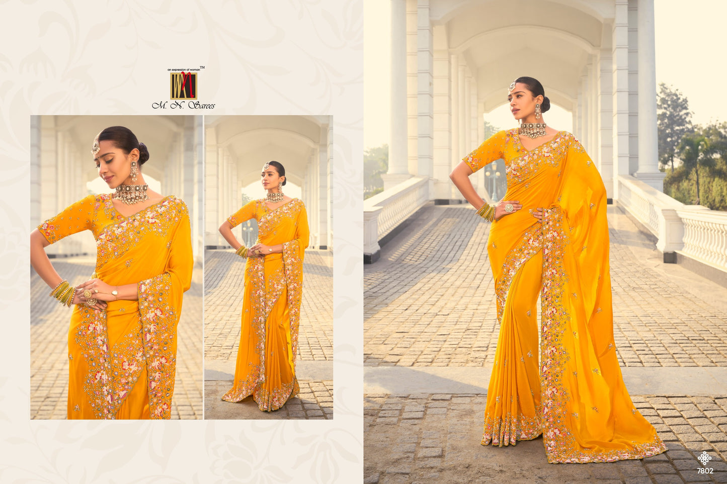 7802 Shahi Poshak Vol 3 Mn Crepe Sarees