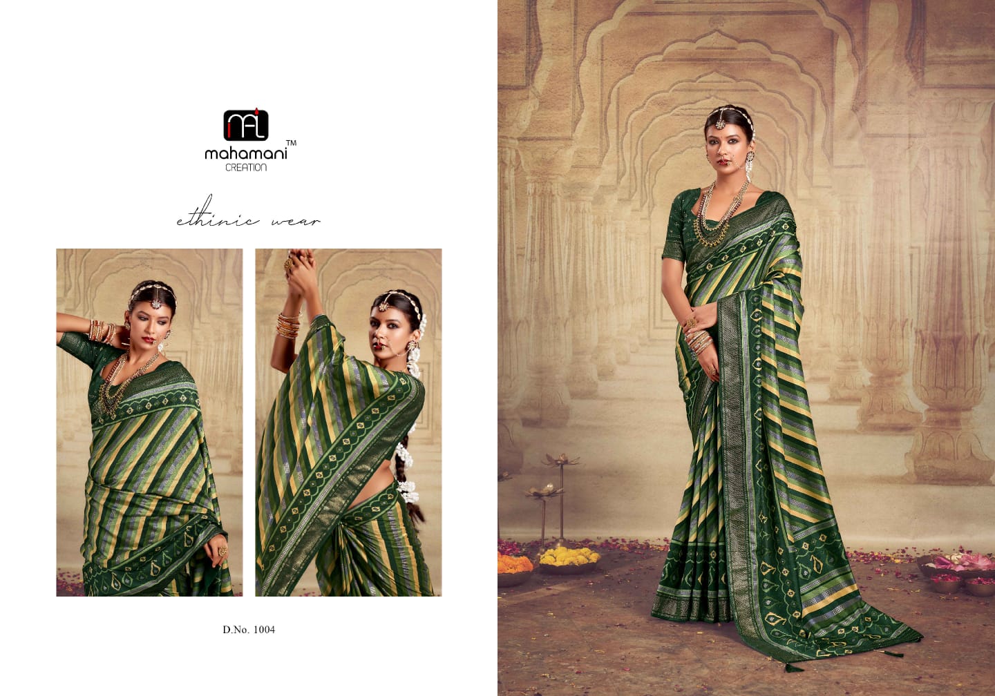 1004 Devnandini Mahamani Creation Sarees