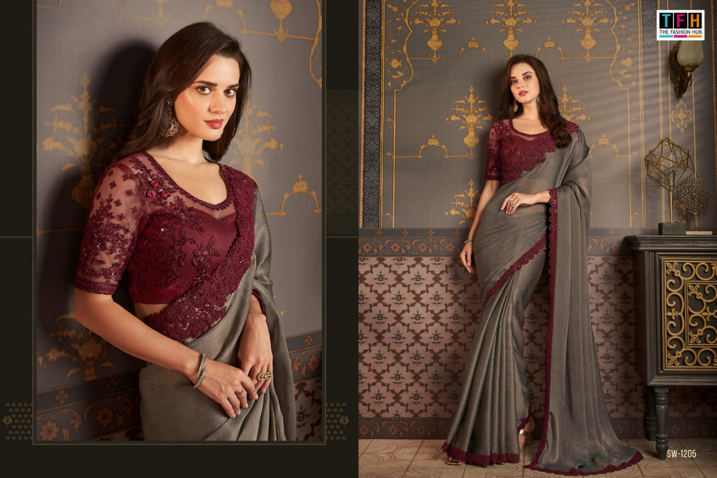 1205 Sandalwood Vol 12 Tfh Sarees