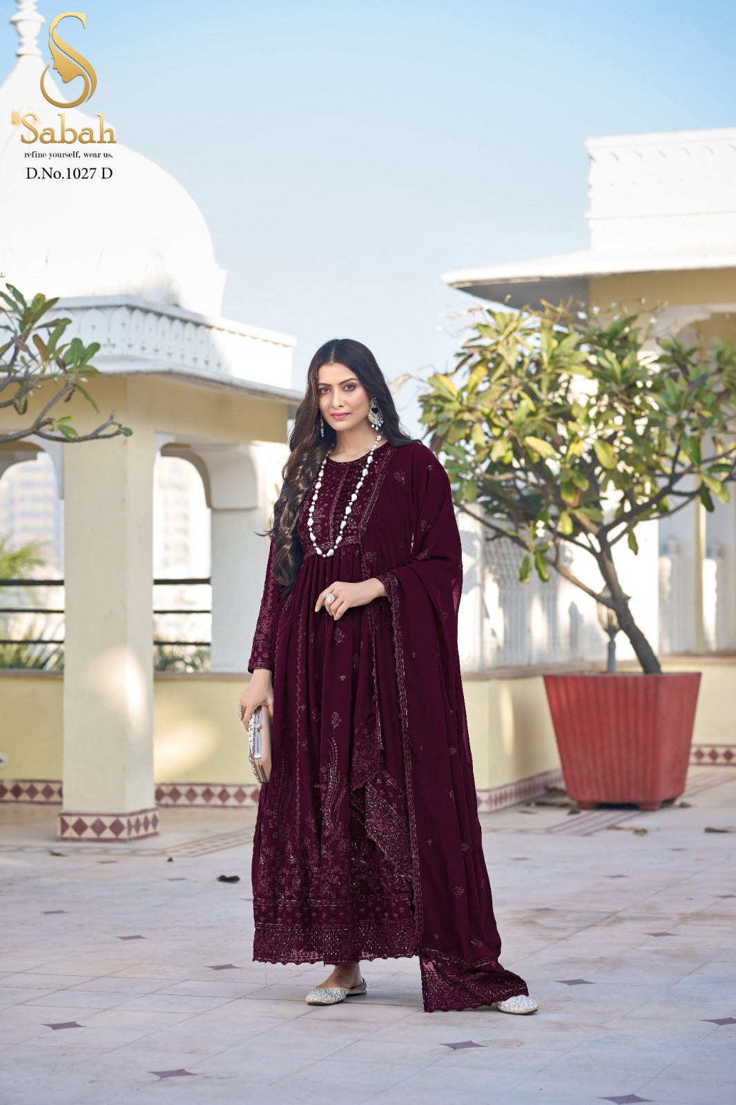 1027D Mohini Sabah Unstitched Suits