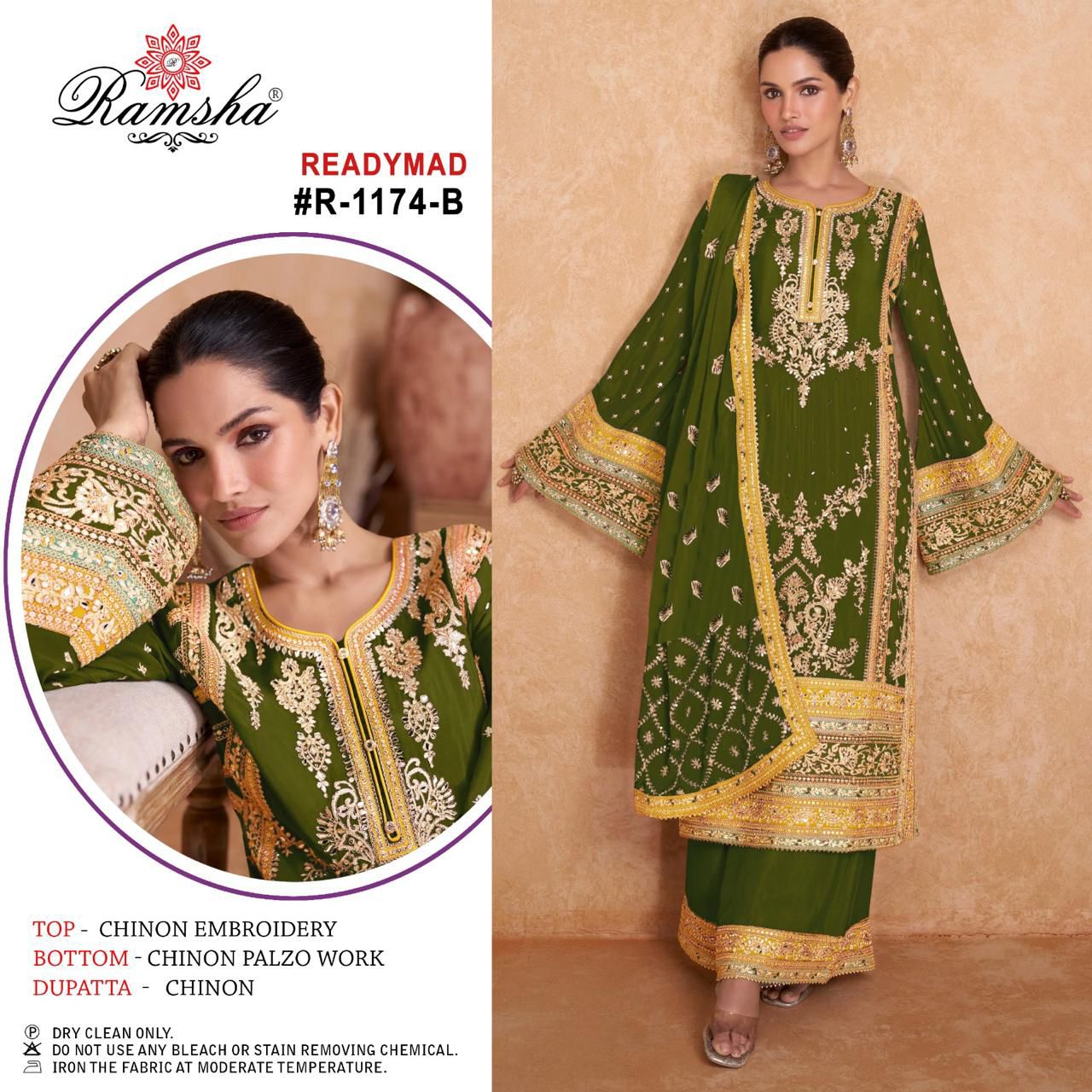 1174B Ramsha Pakistani Readymade Suits