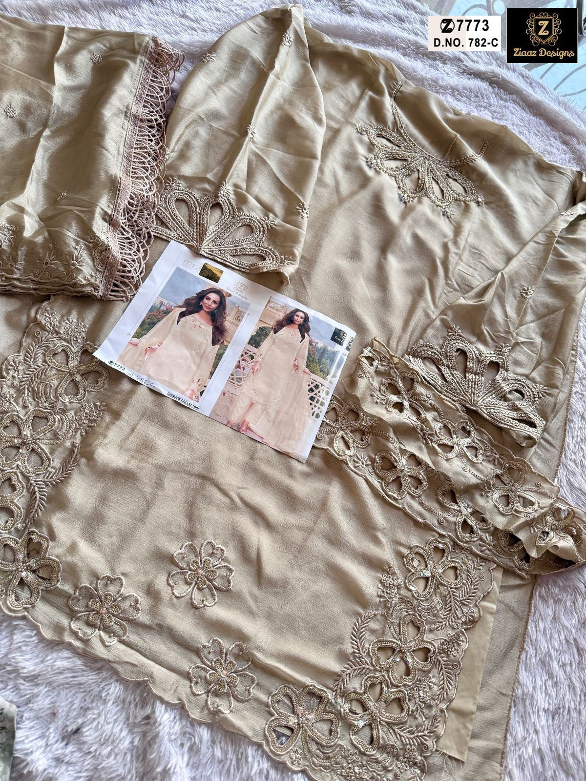 782C Ziaaz Designs Moti Work Pakistani Salwar Suits