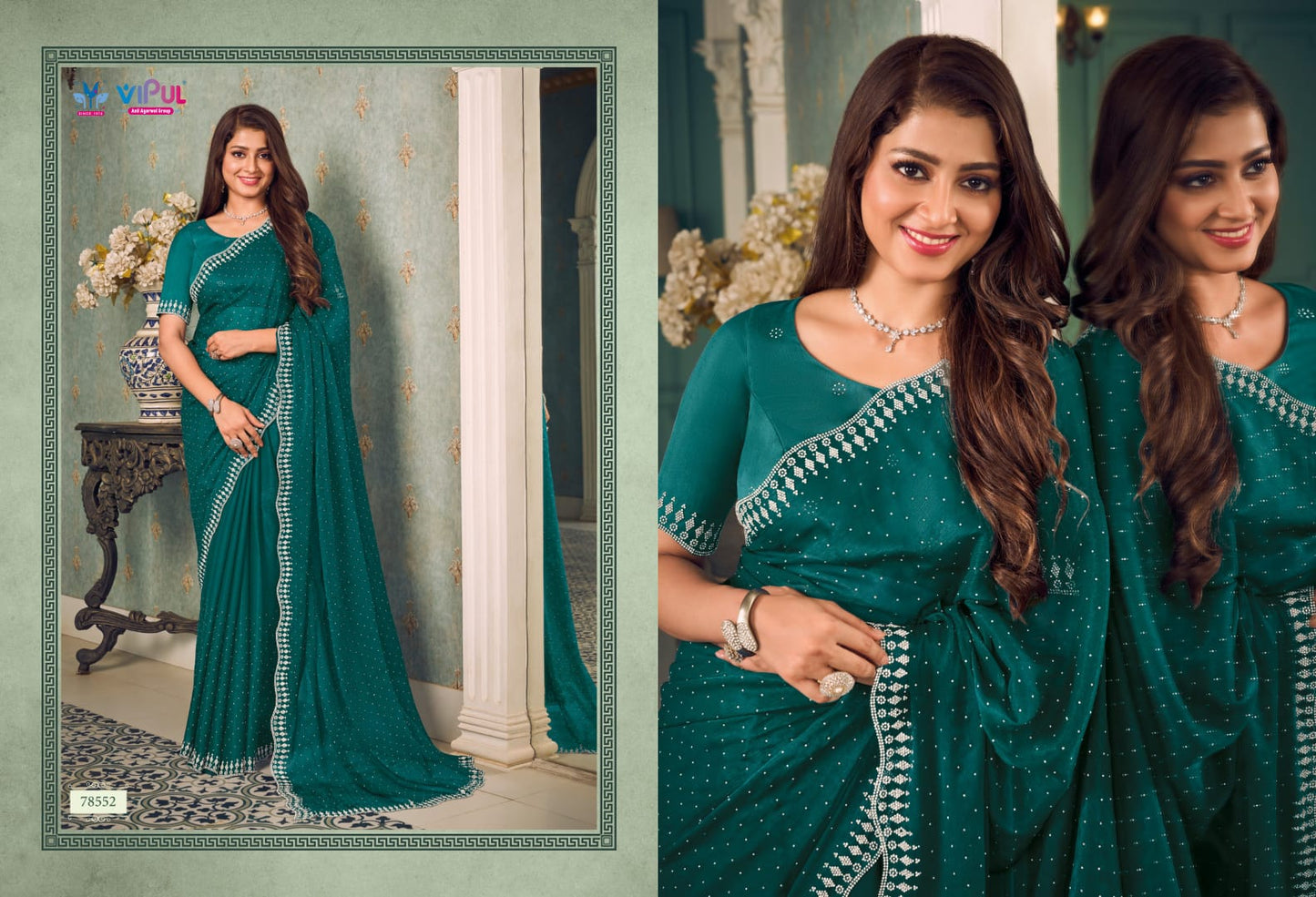 78552 Nazara Vipul Chiffon Sarees