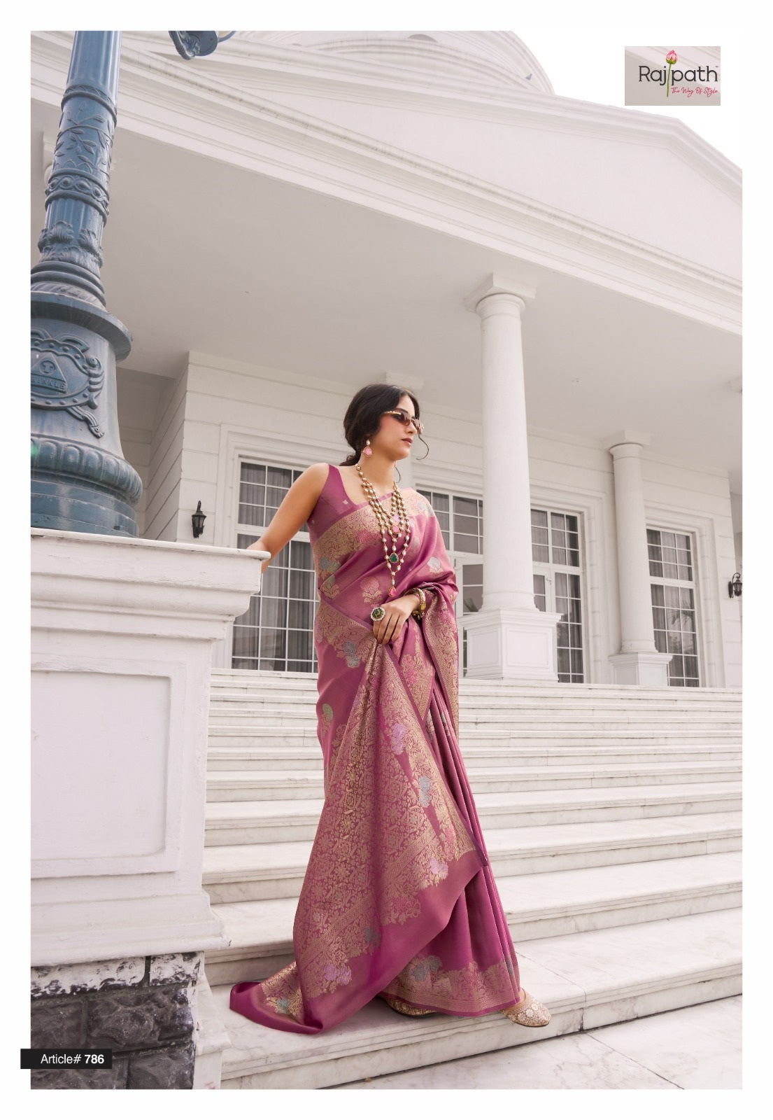 786 Koper Rajpath Kuraa Silk Sarees