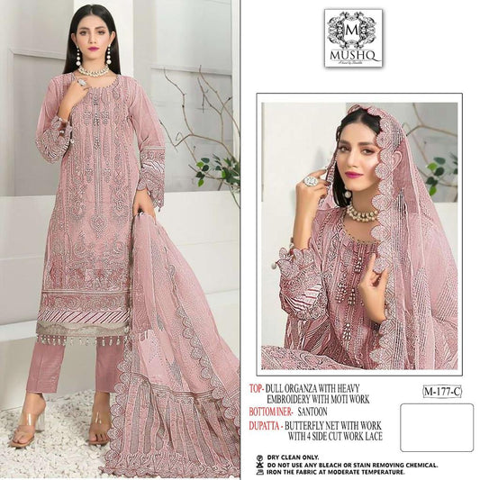 M 177-C Mushq Pakistani Salwar Suits