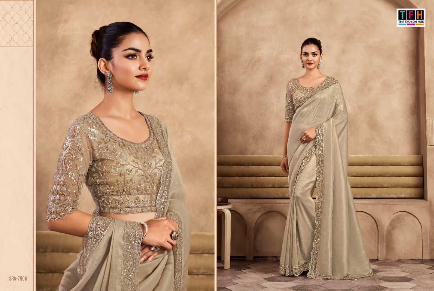 7906 Sarvaratna Tfh Sarees