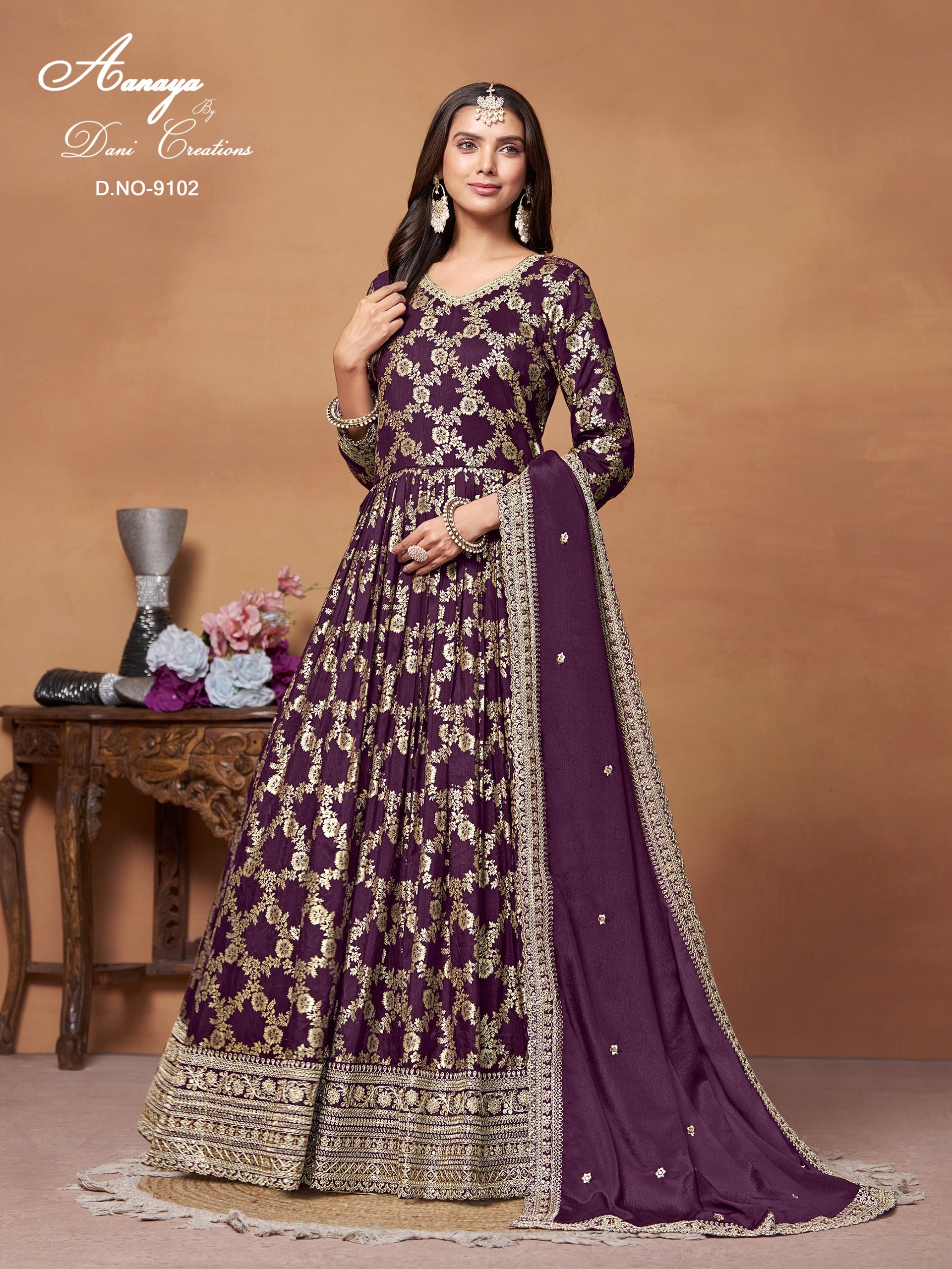 9102 Aanaya Vol 191 Dani Creation Unstitched Suits
