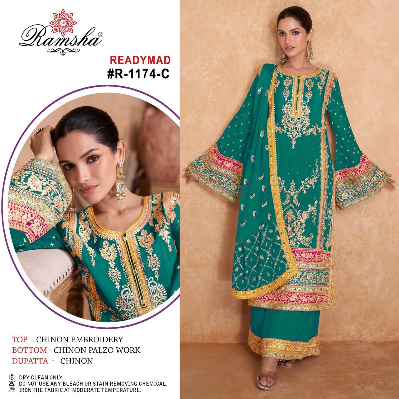 1174C Ramsha Pakistani Readymade Suits