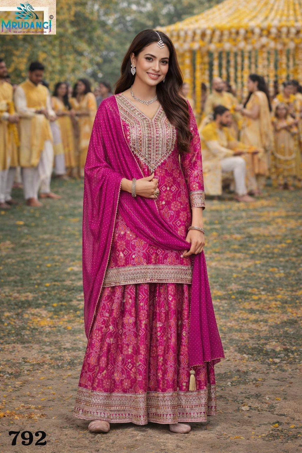 792 Kanishka Mrudangi Chinon Silk Readymade Suits