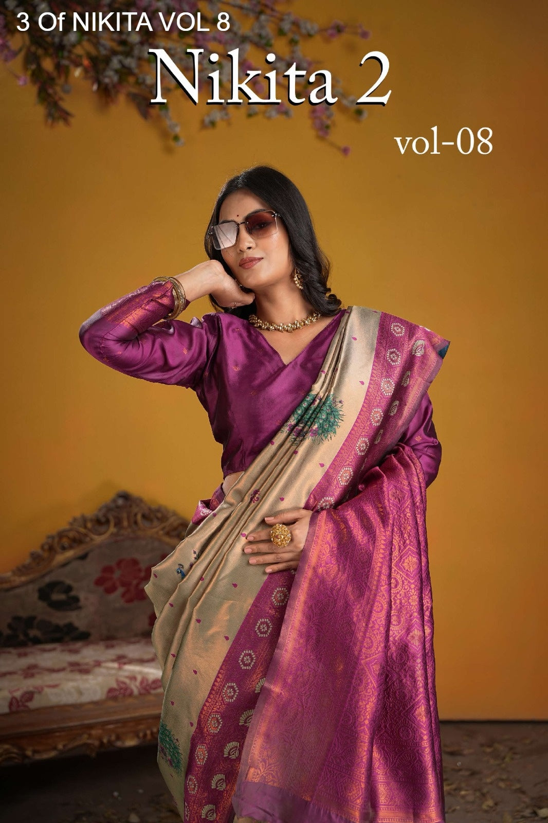 8001 Nikita Vol 8 3 Of Kanchi Silk Sarees