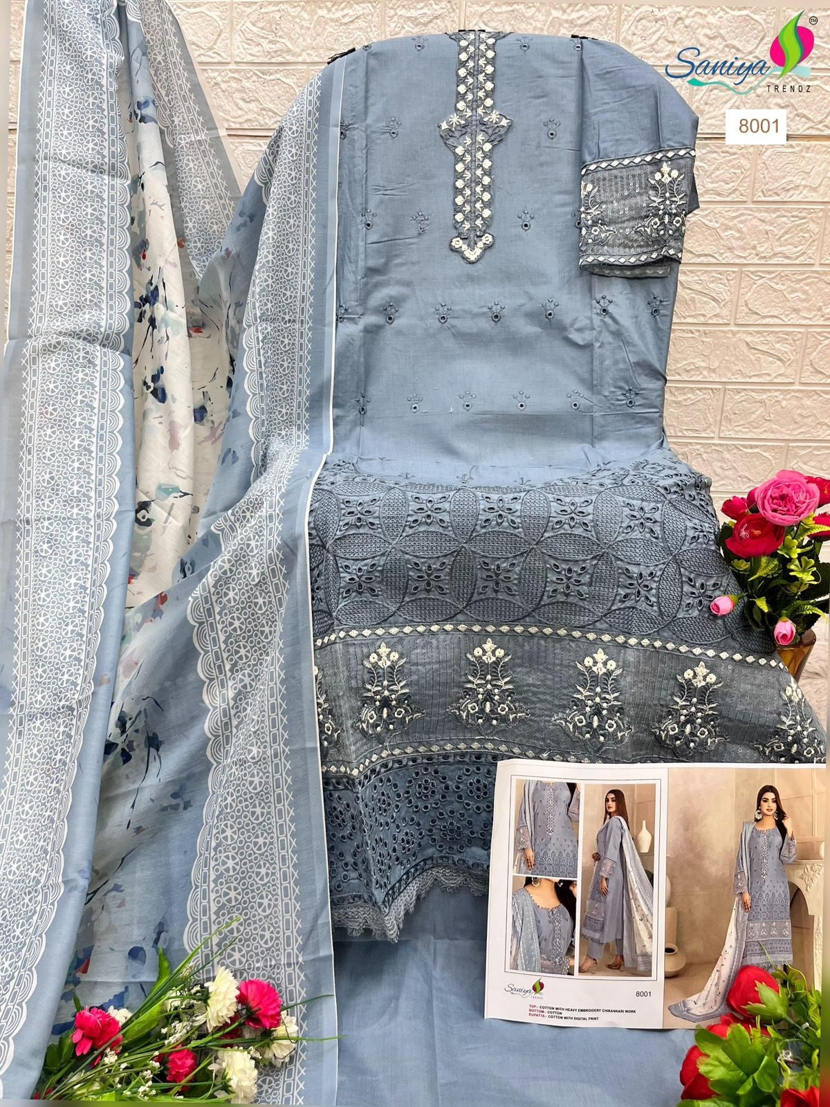 8001 Rang Rasiya Nx Vol 8 Saniya Trendz Chikankari Pakistani Salwar Suits
