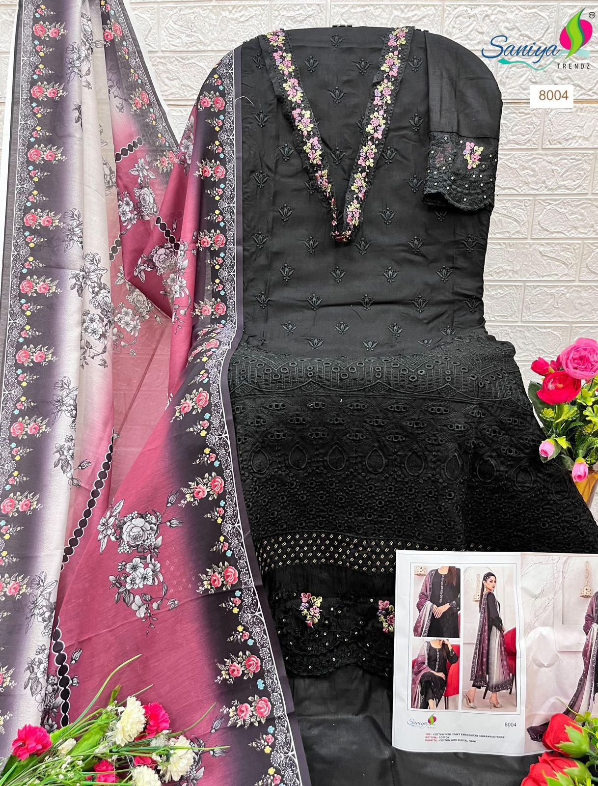 8004 Rang Rasiya Nx Vol 8 Saniya Trendz Chikankari Pakistani Salwar Suits