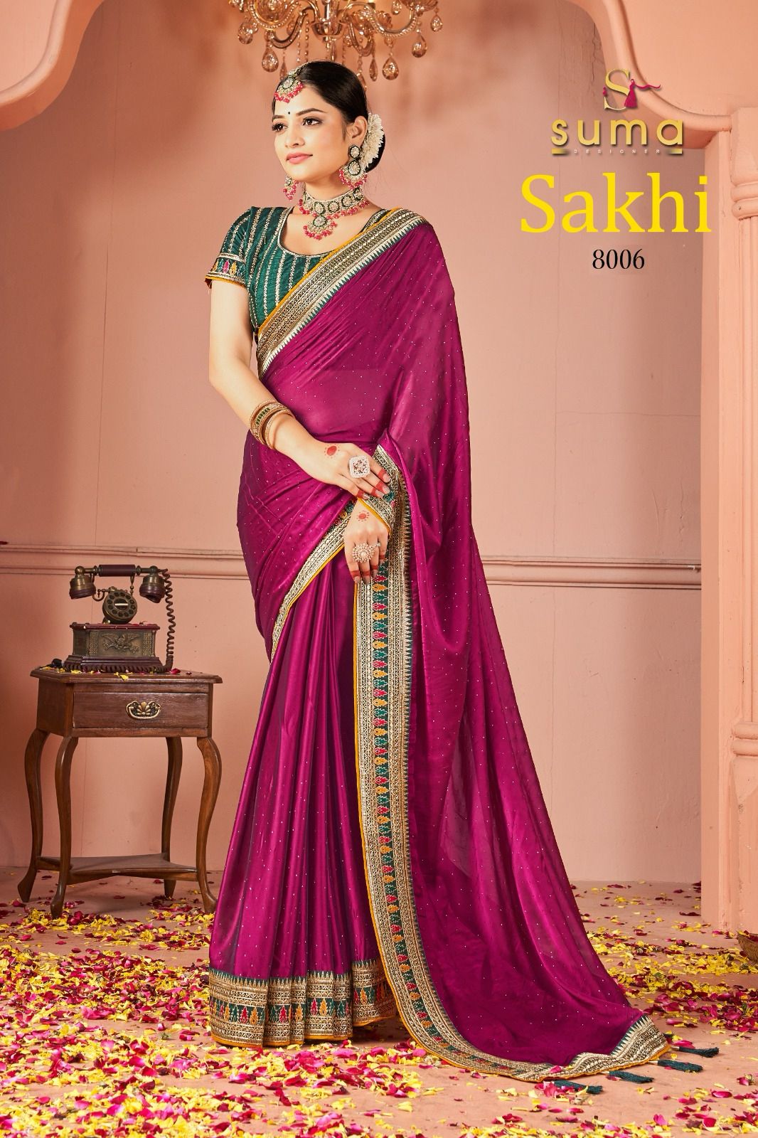 8006 Sakhi Suma Designer Rangoli Sarees
