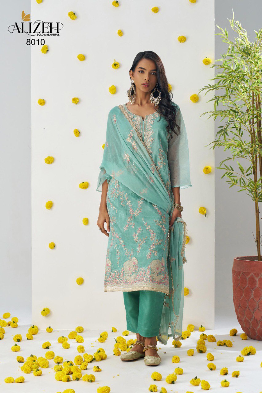 8010 Raag Alizeh Crush Readymade Suits