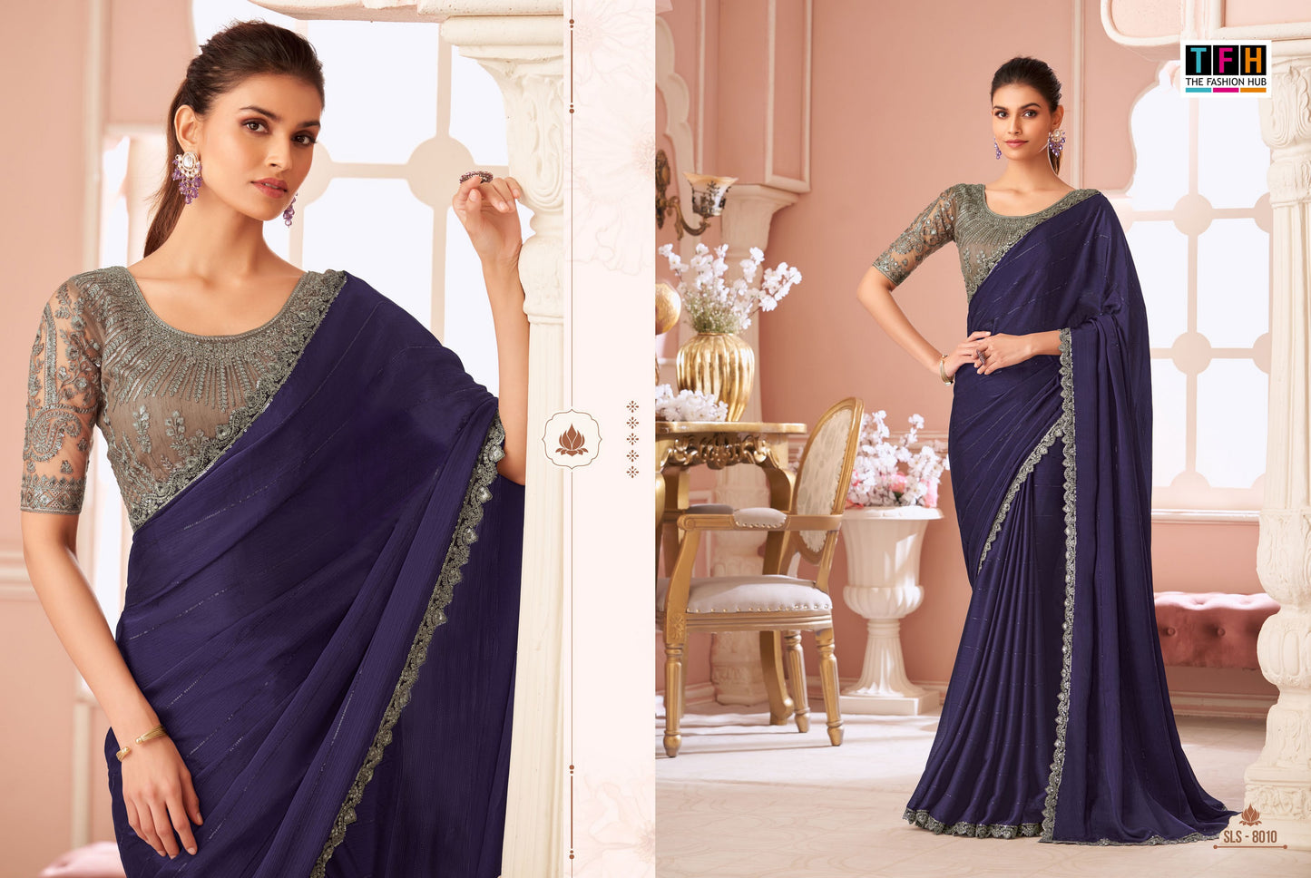 8010 Sls Tfh Sartin Sarees