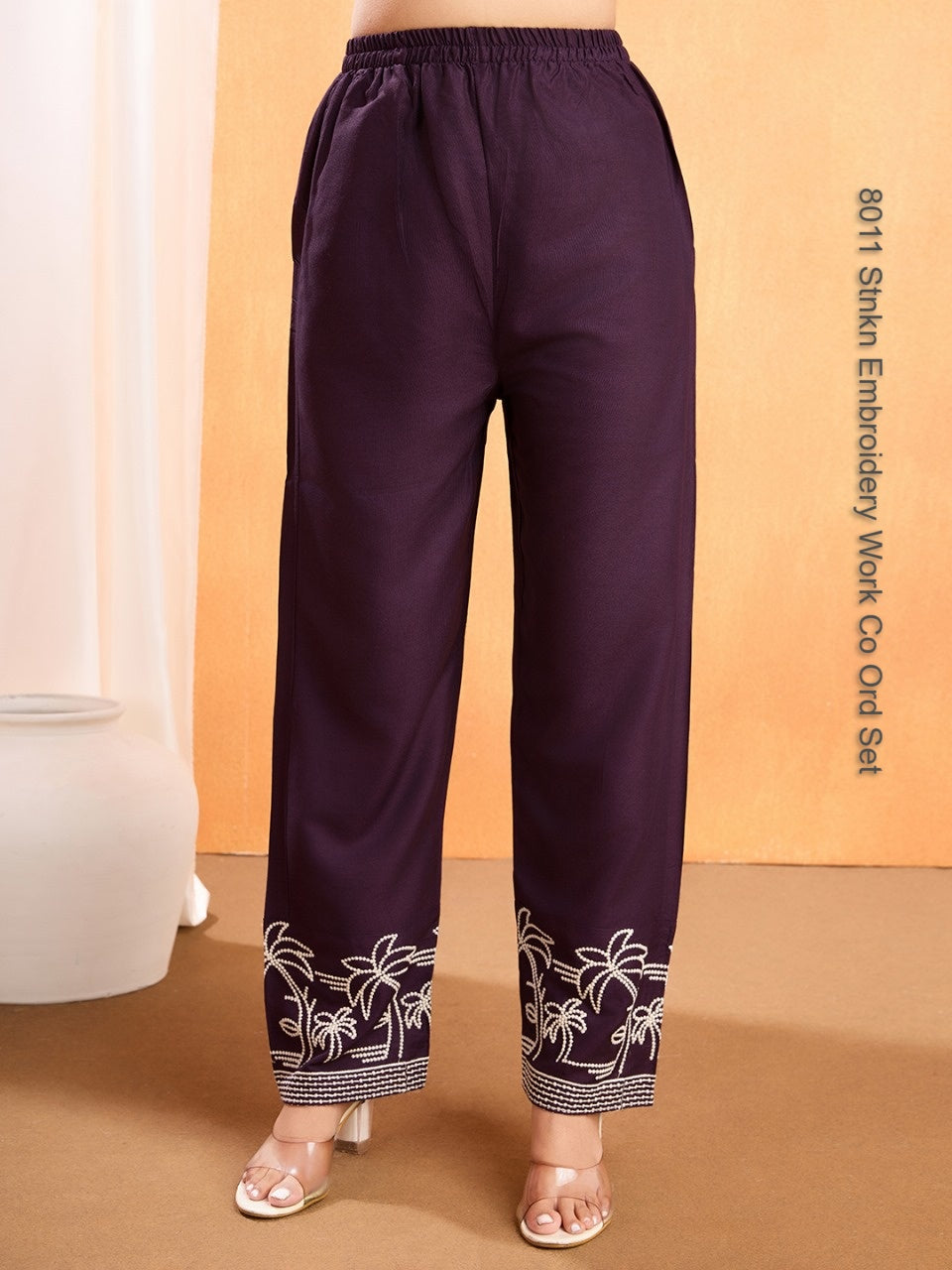 8011 Stnkn Embroidery Work Co Ord Set