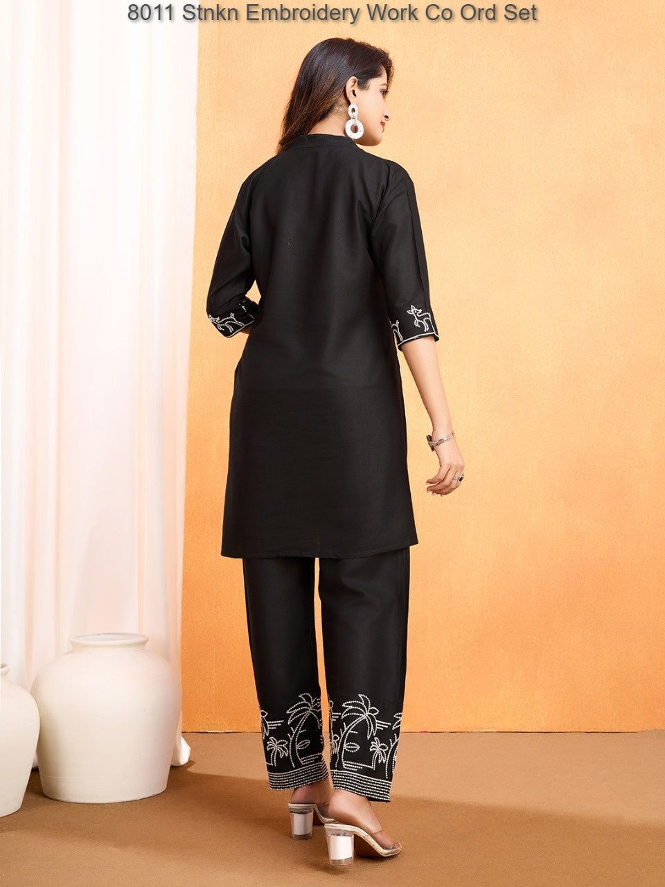 8011 Stnkn Embroidery Work Co Ord Set