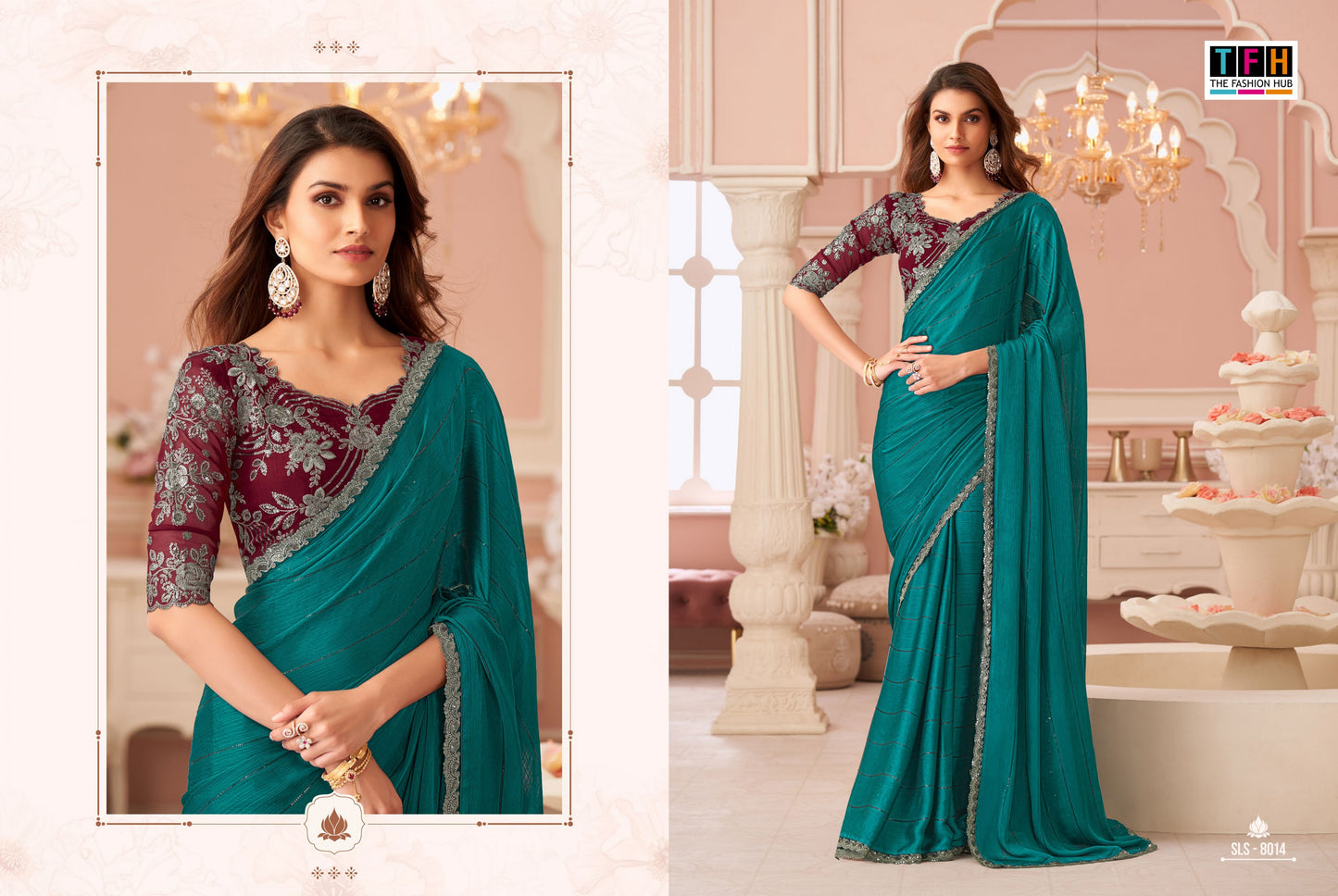 8014 Sls Tfh Sartin Sarees