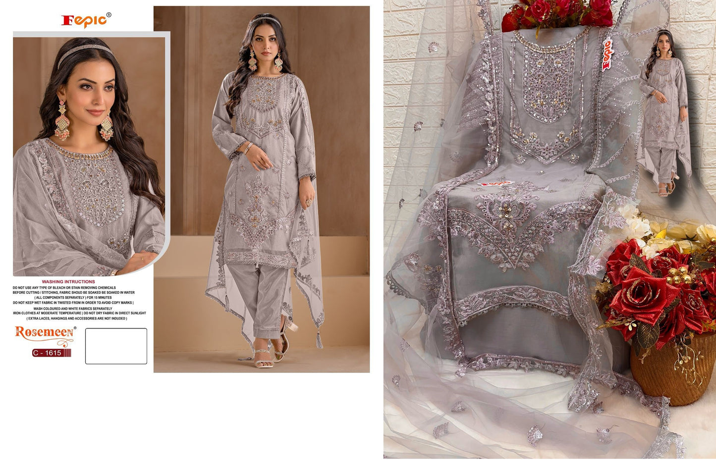 C- 1615 Fepic Pakistani Salwar Suits