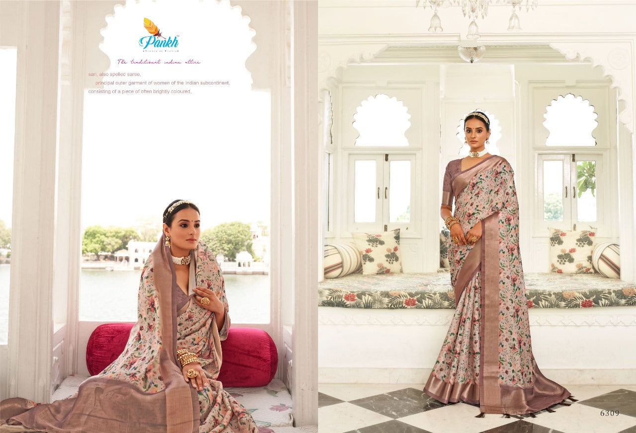 6309 Sampada Pankh Sarees
